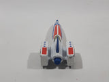 Vintage 1980 Hot Wheels Tricar X8 White Blue Die Cast Toy Jet Car Vehicle