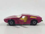Vintage 1972 Lesney Matchbox Superfast No. 32 Maserati Bora Magenta Pink Die Cast Toy Car Vehicle with Opening Doors Made in England