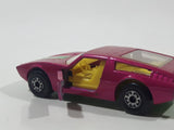 Vintage 1972 Lesney Matchbox Superfast No. 32 Maserati Bora Magenta Pink Die Cast Toy Car Vehicle with Opening Doors Made in England