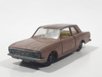 Vintage 1968 Lesney Matchbox Series No. 25 Ford Cortina Brown Die Cast Toy Car Vehicle with Opening Doors