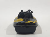 Vintage 1989 Matchbox Superfast Commando: Dagger Force Police Launch Boat Black with Grey and Yellow Camouflage Die Cast Toy Car Vehicle