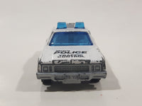 Vintage 1983 Matchbox Superfast Plymouth Gran Fury 012 Police Cop White Die Cast Toy Car Vehicle