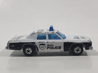 Vintage 1983 Matchbox Superfast Plymouth Gran Fury 012 Police Cop White Die Cast Toy Car Vehicle