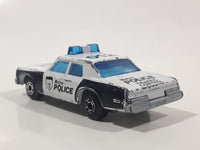 Vintage 1983 Matchbox Superfast Plymouth Gran Fury 012 Police Cop White Die Cast Toy Car Vehicle