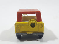 Vintage 1972 Lesney Matchbox Series Superfast No. 18 Field Car Yellow Die Cast Toy Car Vehicle