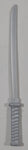Power Rangers Grey Samurai Sword Toy Action Figure Weapon Accessory