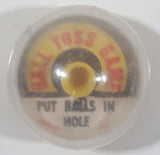 Vintage Herglo Ball Toss Game "Put Balls In Hold" Miniature 1 1/4" Tall Plastic Toy