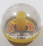 Vintage Herglo Ball Toss Game "Put Balls In Hold" Miniature 1 1/4" Tall Plastic Toy