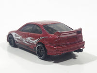 2014 Hot Wheels Police Pursuit Honda Civic SI Metalflake Red Die Cast Toy Car Vehicle