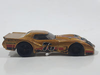 2020 Hot Wheels HW Race Way '76 Greenwood Corvette Metalflake Gold Die Cast Toy Car Vehicle