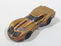 2020 Hot Wheels HW Race Way '76 Greenwood Corvette Metalflake Gold Die Cast Toy Car Vehicle