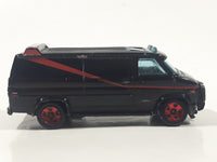 2011 Hot Wheels Fox A-Team '83-'84 GMC Panel Van Black Die Cast Toy Car Vehicle