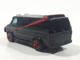 2011 Hot Wheels Fox A-Team '83-'84 GMC Panel Van Black Die Cast Toy Car Vehicle