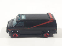 2011 Hot Wheels Fox A-Team '83-'84 GMC Panel Van Black Die Cast Toy Car Vehicle