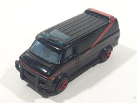 2011 Hot Wheels Fox A-Team '83-'84 GMC Panel Van Black Die Cast Toy Car Vehicle