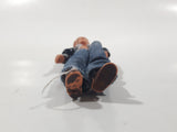 Vintage Lundby or Huckel Dollhouse Man Bendable Rubber Miniature 4" Tall Toy Doll Figure