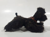Vintage 1950s Steiff Mohair Snobby Poodle Black 5 1/2" Long Jointed Toy Animal
