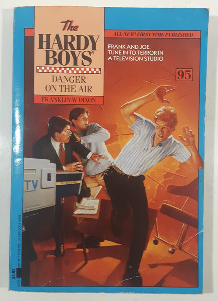 1989 A Minstrel Book The Hardy Boys Danger On The Air #95 Book by Franklin W. Dixon