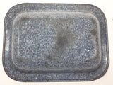 Vintage Enamel Blue Granite Speckleware 9 3/8" x 12 5/8" Baking Tray Pan