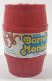 Vintage 1989 Milton Bradley Coleco No. 83120 Barrel of Monkey's 14 Red Plastic Toy Monkeys in a Barrel