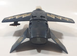 Rare Vintage 1981 Mego Eagle Force V.T.O.L. VTOL Fighter Jet 11 1/2" Long Blue Plastic Air Plane with 1 Missile