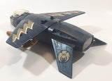 Rare Vintage 1981 Mego Eagle Force V.T.O.L. VTOL Fighter Jet 11 1/2" Long Blue Plastic Air Plane with 1 Missile