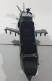 Vintage 1983 Hasbro G.I. Joe Dragonfly Helicopter JF6784026 Canada 19 1/4" Long Army Green Plastic Toy Aircraft Broken Off Rotor Blades