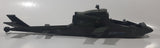 Vintage 1983 Hasbro G.I. Joe Dragonfly Helicopter JF6784026 Canada 19 1/4" Long Army Green Plastic Toy Aircraft Broken Off Rotor Blades