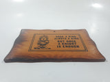 Vintage Once A King Always A King But Once A Knight Is Enough 5 1/4" x 7 3/4" Wood Wall Plaque