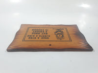 Vintage Once A King Always A King But Once A Knight Is Enough 5 1/4" x 7 3/4" Wood Wall Plaque