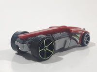 2014 Hot Wheels Double Jump Duel Buzz Bomb Yellow Die Cast Toy Car Vehicle No Wings