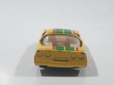 Soma Super Wheels Corvette C4 Yellow Die Cast Toy Car Vehicle with Opening Doors