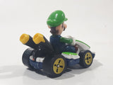 2019 Hot Wheels Mario Kart Standard Kart Luigi White and Green Die Cast Toy Race Car Vehicle