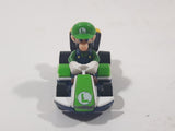 2019 Hot Wheels Mario Kart Standard Kart Luigi White and Green Die Cast Toy Race Car Vehicle