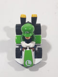 2019 Hot Wheels Mario Kart Standard Kart Luigi White and Green Die Cast Toy Race Car Vehicle