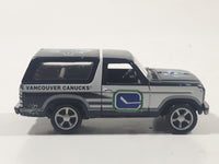 VHTF 1999 Racing Champions '80 Ford Bronco NHL Vancouver Canucks Ice Hockey Team Dark Blue and White Die Cast Toy Car Vehicle