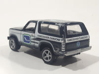 VHTF 1999 Racing Champions '80 Ford Bronco NHL Vancouver Canucks Ice Hockey Team Dark Blue and White Die Cast Toy Car Vehicle