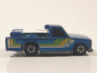 1985 Hot Wheels Crack-Ups Pick Up (Rear crash) Bumper Thumper Blue Die Cast Toy Car Vehicle Hong Kong