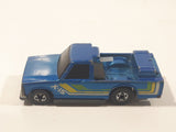 1985 Hot Wheels Crack-Ups Pick Up (Rear crash) Bumper Thumper Blue Die Cast Toy Car Vehicle Hong Kong