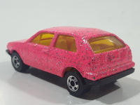 1992 Hot Wheels Volkswagen Golf Hot Pink Glitter Die Cast Toy Car Vehicle