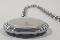 Vintage Timex Manual Wind Mechanical Silver Cased Pocket Watch with Chain Made in Taiwan