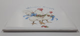 Vintage Welcome Friends White Chicken Hens with Blue Bows Themed 6" x 6" Ceramic Tile Trivet
