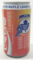 Coca Cola Classic Toronto Maple Leafs 1993 Norris Division Champs! 4 3/4" Tall Aluminum Metal Soda Pop Can NEVER OPENED