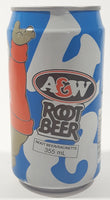 Vintage A & W Root Bear with Root Bear Mascot 4 3/4" Tall Aluminum Metal Soda Pop Can NEVER OPENED