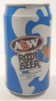 Vintage A & W Root Bear with Root Bear Mascot 4 3/4" Tall Aluminum Metal Soda Pop Can NEVER OPENED