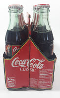 1996 Coca-Cola 1966 Season's Greetings Santa Claus Christmas 6-Pack of Full Never Opened 8 oz. Glass Bottles with Paper Carrier