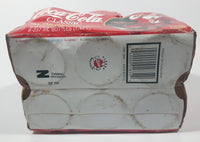 1996 Coca-Cola 1966 Season's Greetings Santa Claus Christmas 6-Pack of Full Never Opened 8 oz. Glass Bottles with Paper Carrier