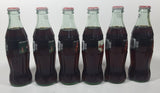 1996 Coca-Cola 1966 Season's Greetings Santa Claus Christmas 6-Pack of Full Never Opened 8 oz. Glass Bottles with Paper Carrier