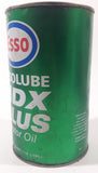 Vintage 1970s Esso Essolube HDX Plus Motor Oil Green 1.14L 1 Quart Metal Can EMPTY