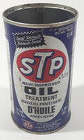 Vintage STP New Improved Oil Treatment Engine Protection 15 Imp. Flu, Ozs 0.426 Liters 5" Tall Metal Can